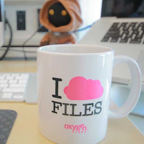 I love files coffee cup